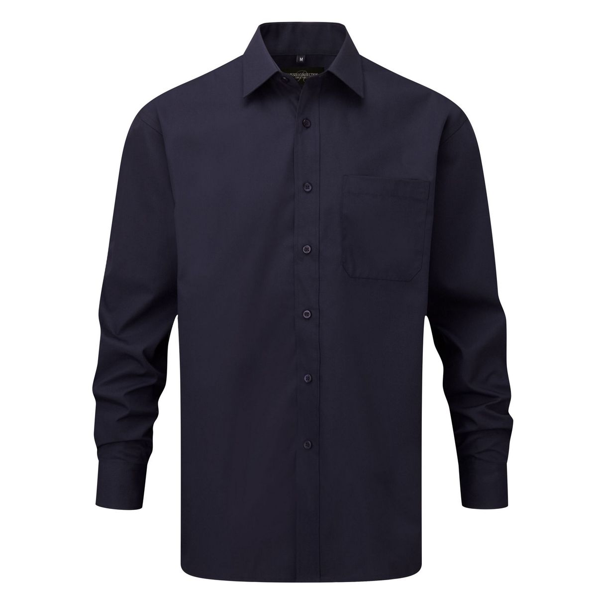 Russell Collection - Hemd für Damen Langärmlig (Dunkelblau)