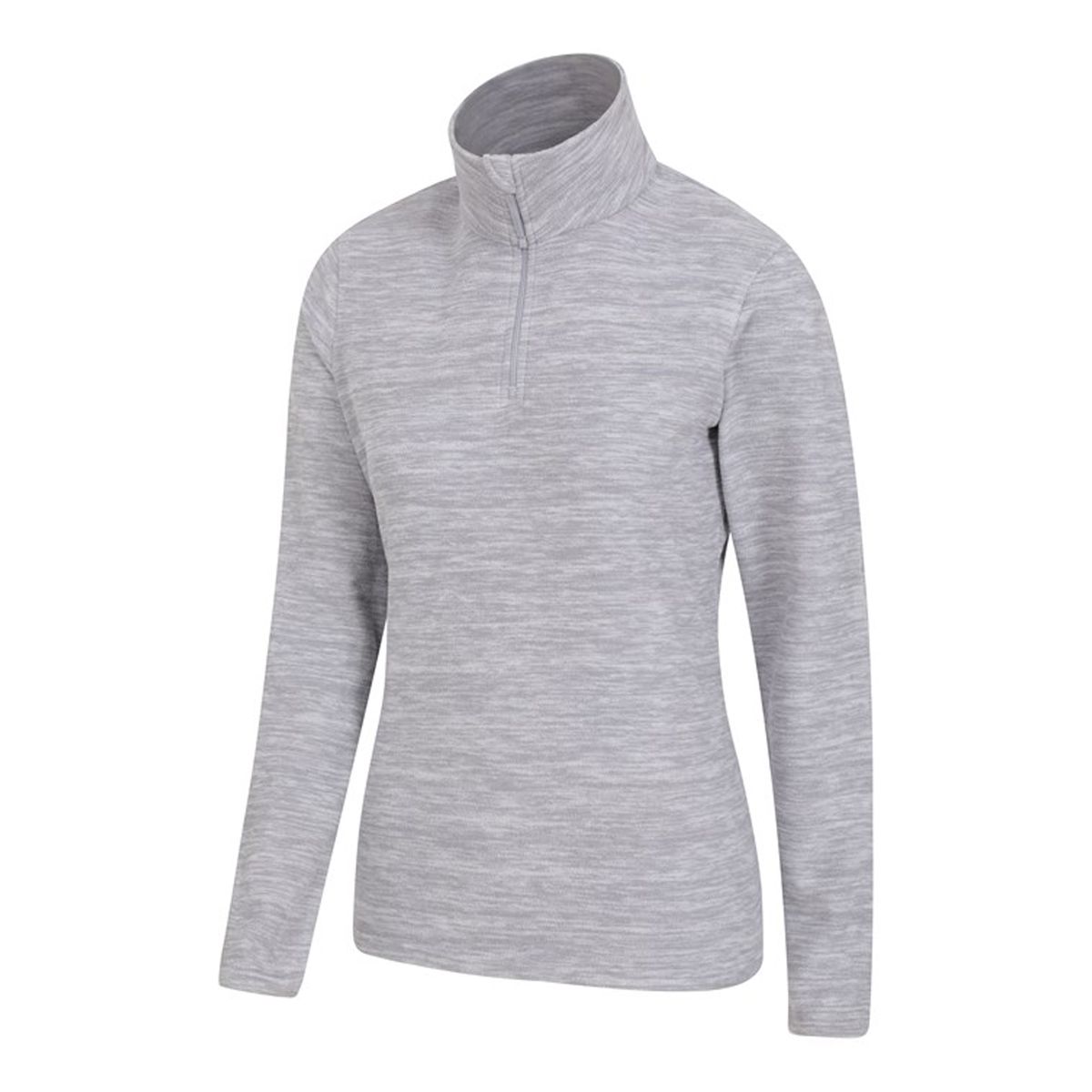 Meliertes Snowdon Microfleece-Oberteil