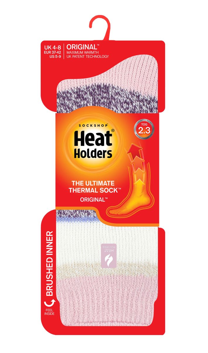 Dicke Thermosocken mit Twist-Strickmuster