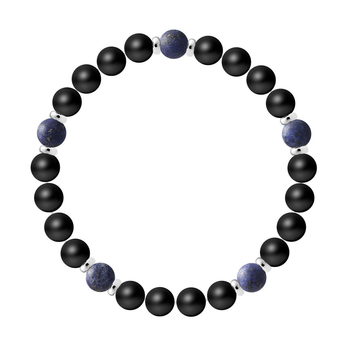 Perlenarmband mit Edelsteinakzenten