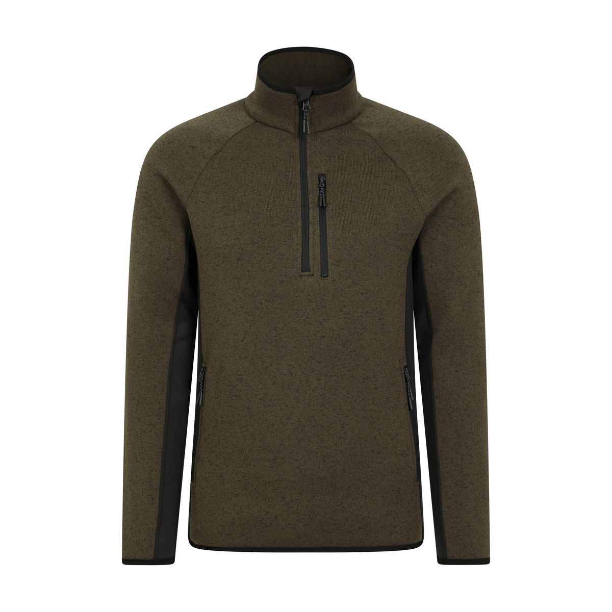 Herren Fleece-Pullover mit Viertelreißverschluss