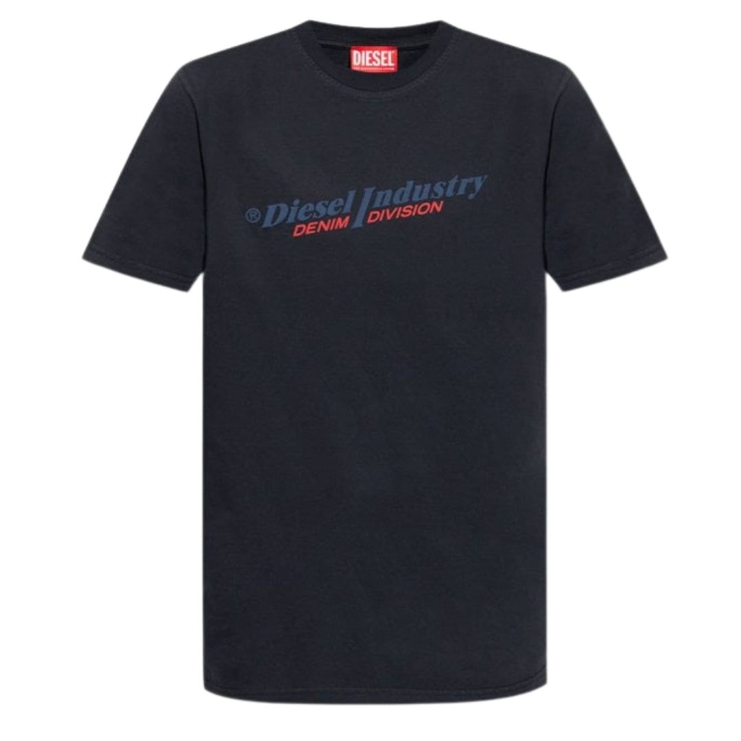 Baumwoll-T-Shirt mit Logo-Grafikprint
