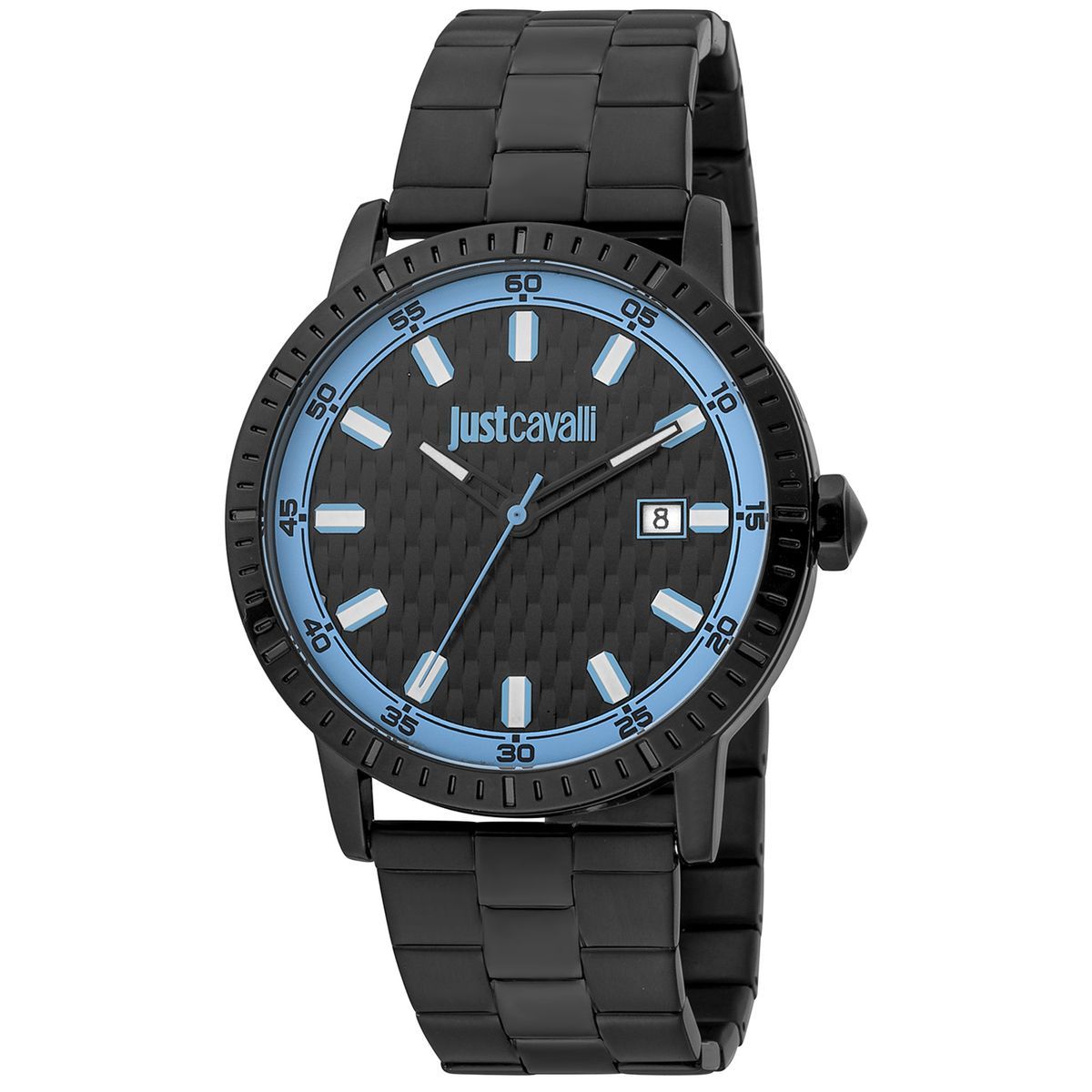 Schwarze Edelstahl Casual Uhr