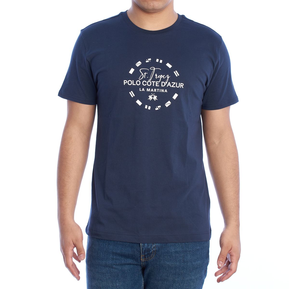 Herren T-Shirt mit Grafikdruck und Rundhalsausschnitt