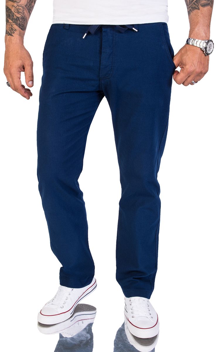 Herren Freizeithose aus Leinenmischgewebe