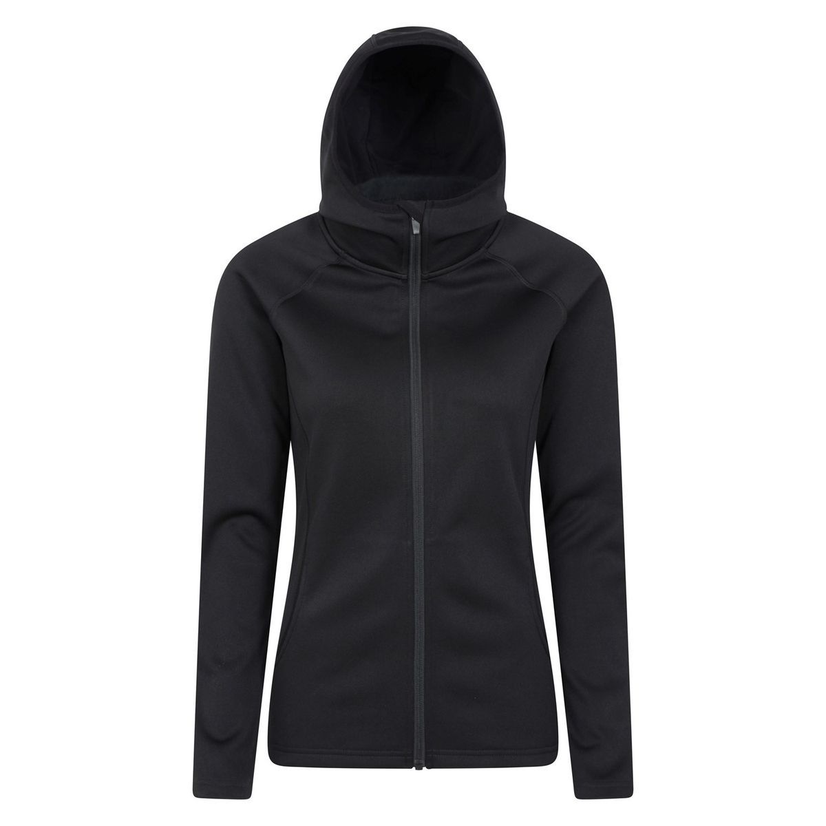 Mountain Warehouse Womens/Ladies Dynamic Chakra IsoCool Full Zip Hoodie (Schwarz)