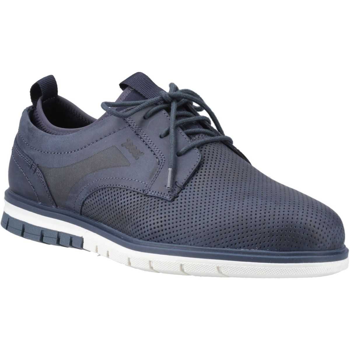 Pod Murphy Leder Herren Navy Schnürschuhe