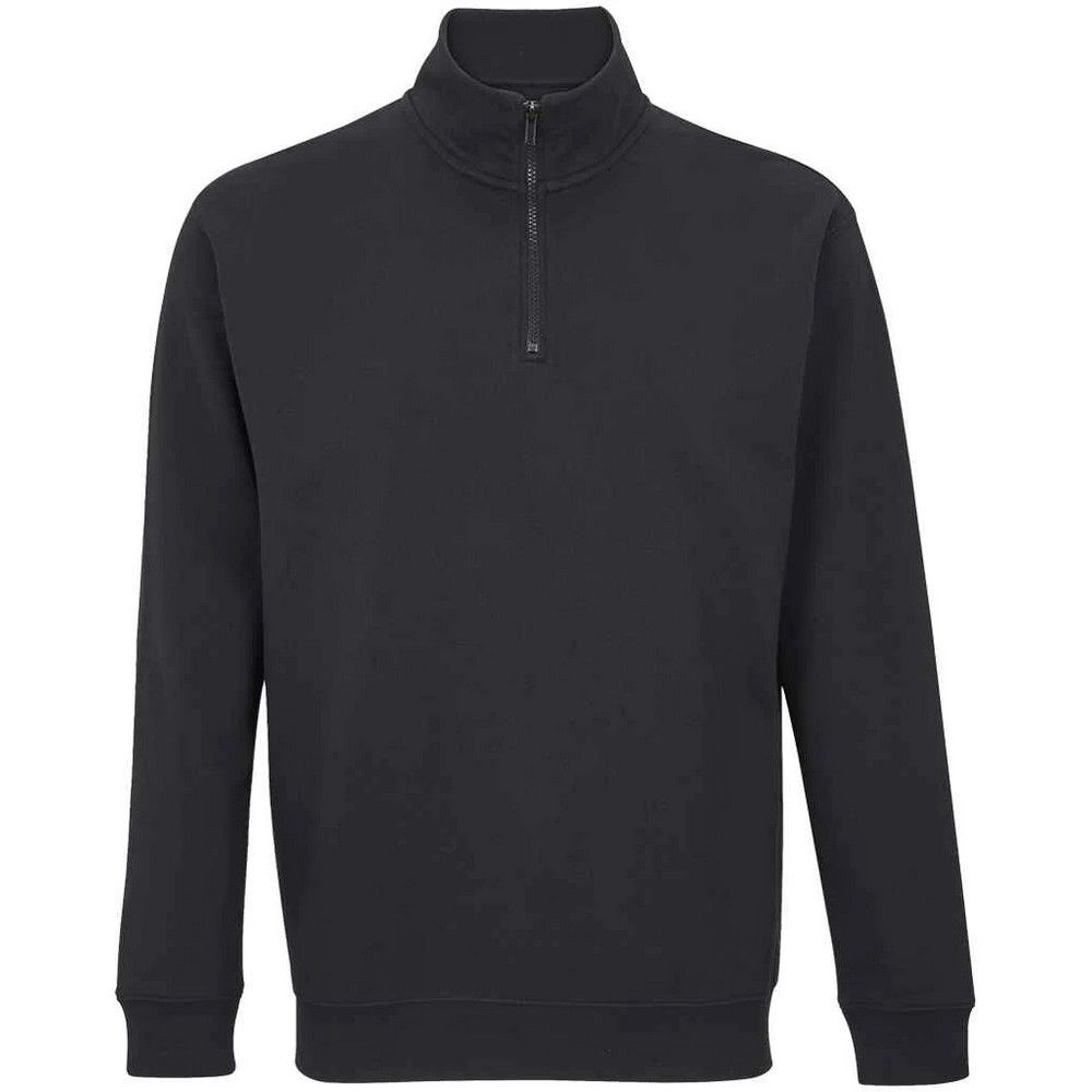 Herren Fleece Sweatshirt mit kurzem Reißverschluss
