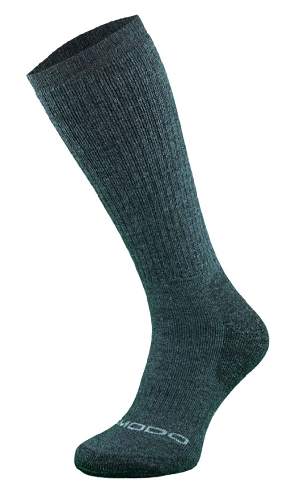 COMODO - 1 Paire Chaussettes Hautes Trekking Homme et Femme - Gris Foncé