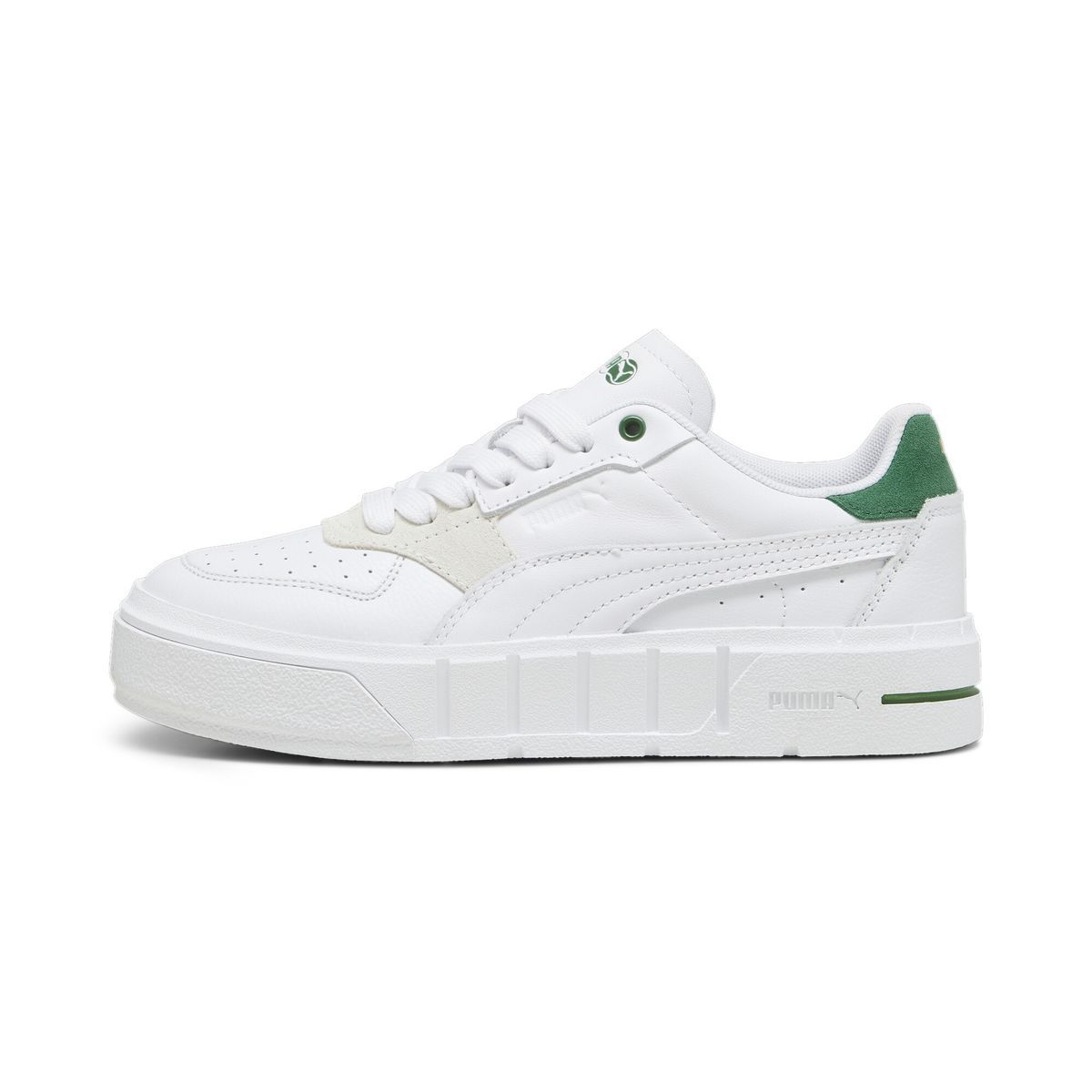 Leder-Plateau-Sneaker im Court-Style