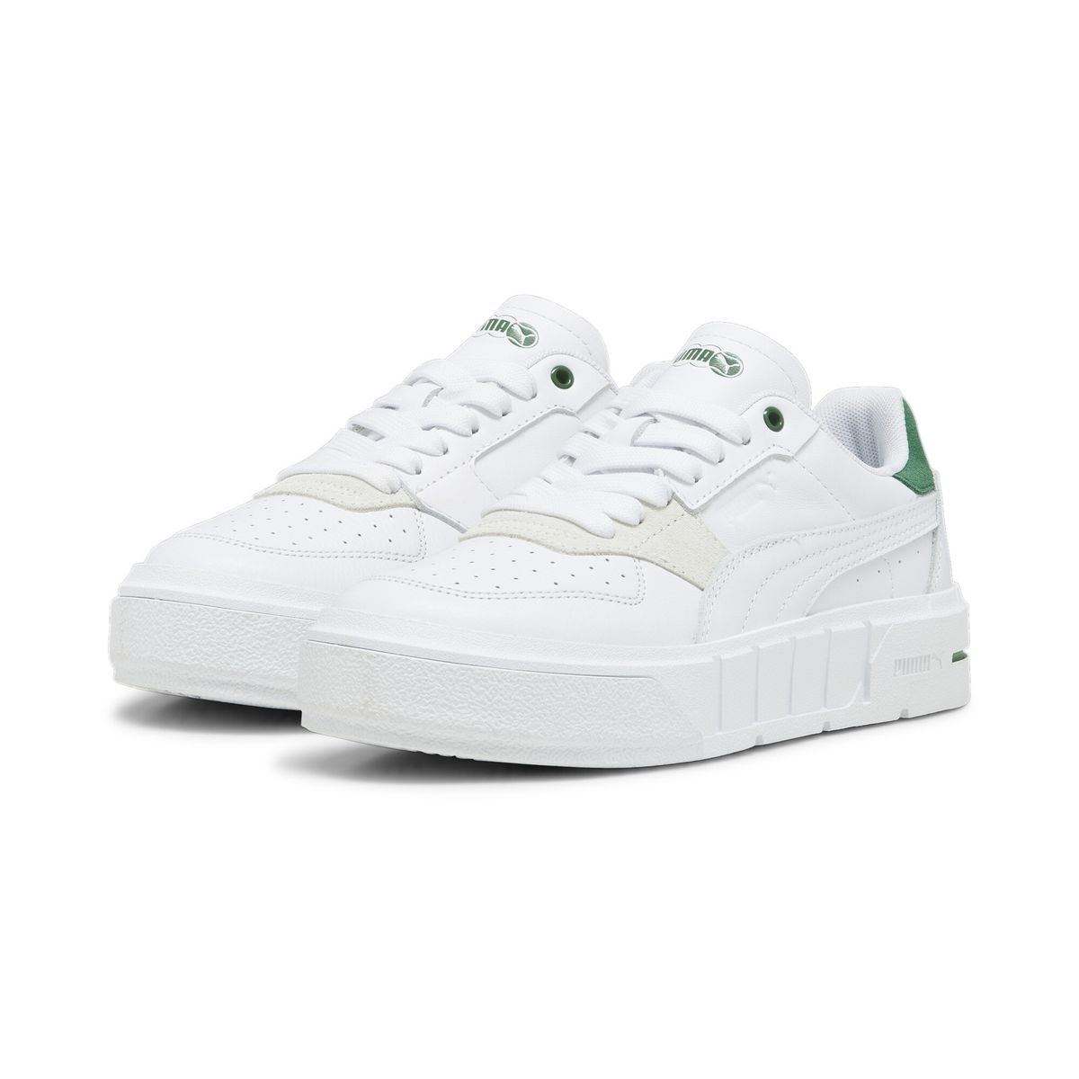 Leder-Plateau-Sneaker im Court-Style