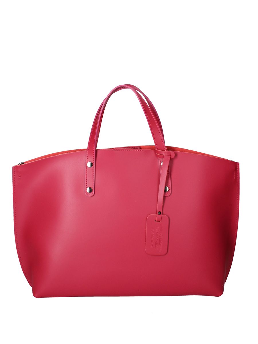 Leder Tote Bag mit Anhänger