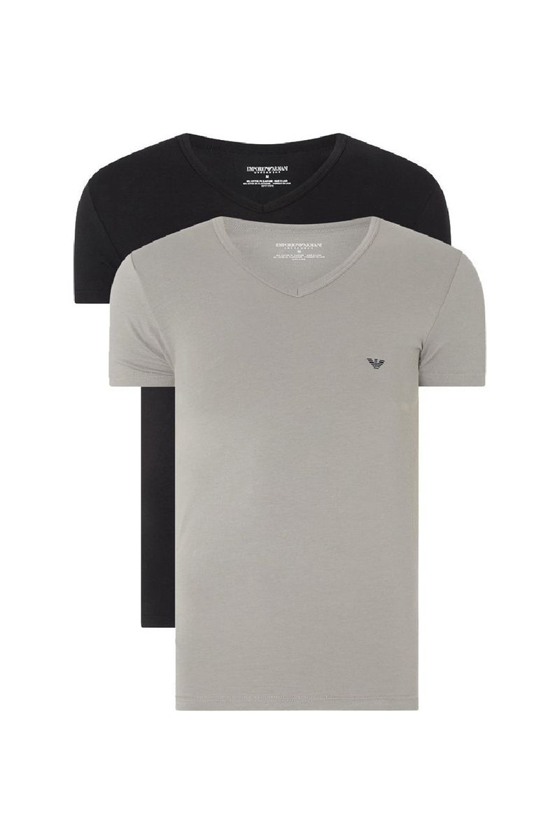 T-Shirt Set mit V-Ausschnitt