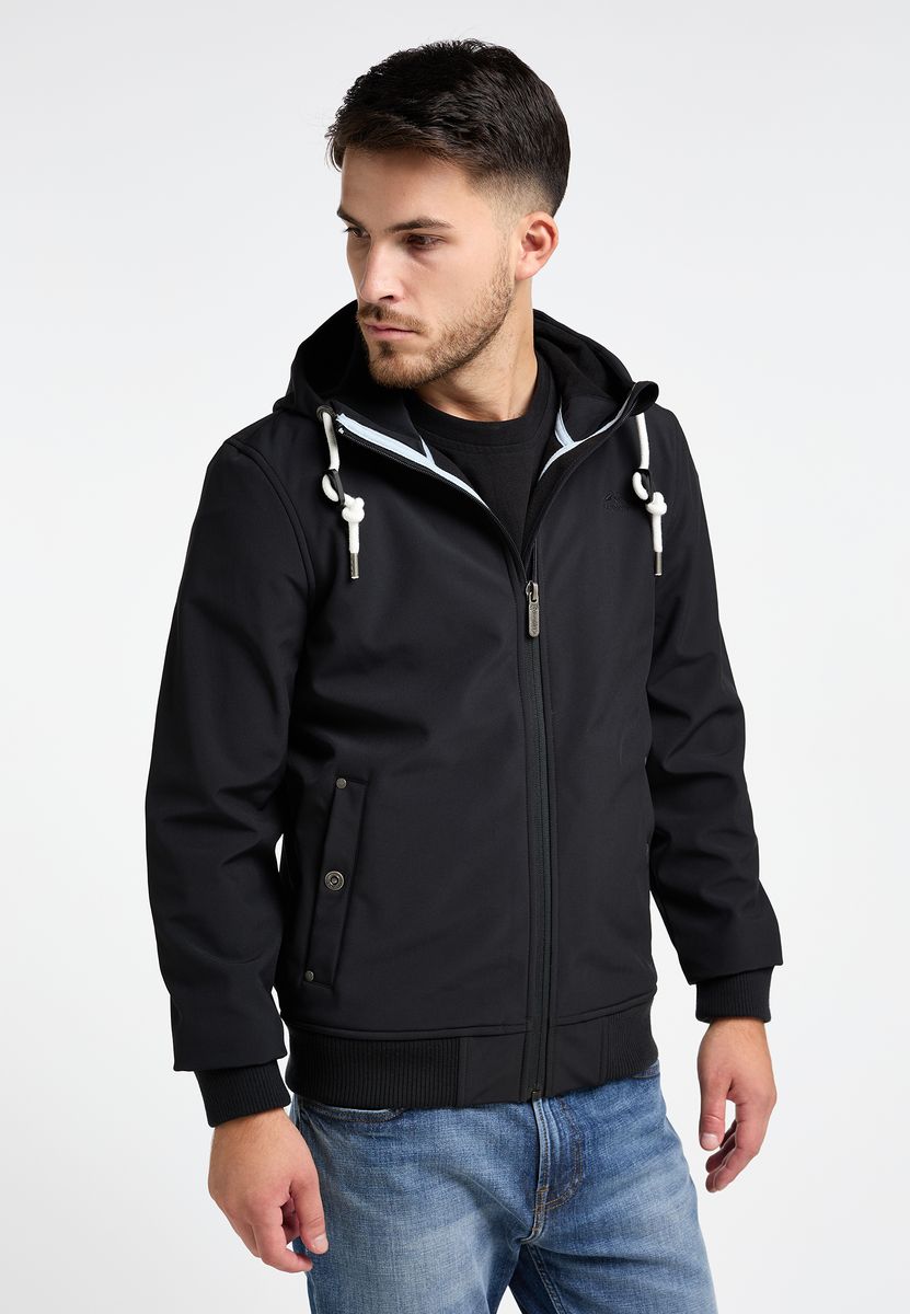 Softshell-Blouson mit Kapuze