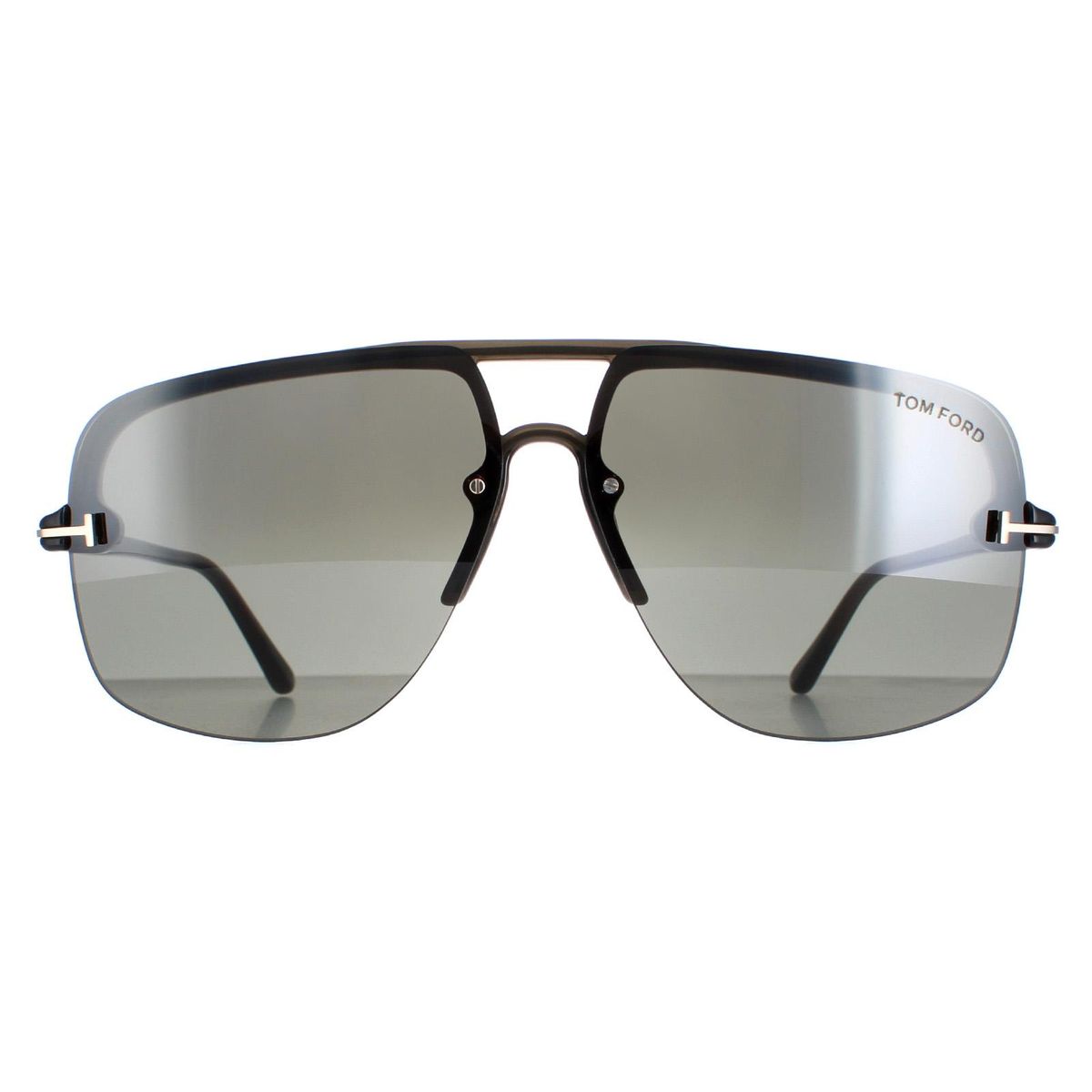 Markante Aviator-Sonnenbrille mit Farbverlauf