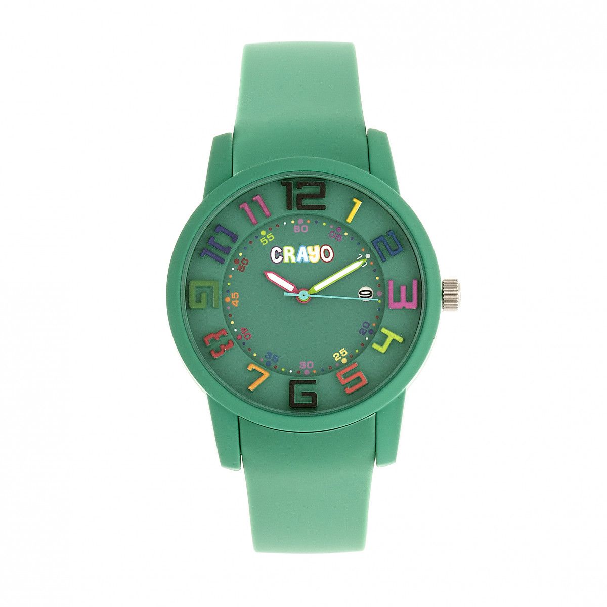 Verspielte Silikon-Armbanduhr mit Datum
