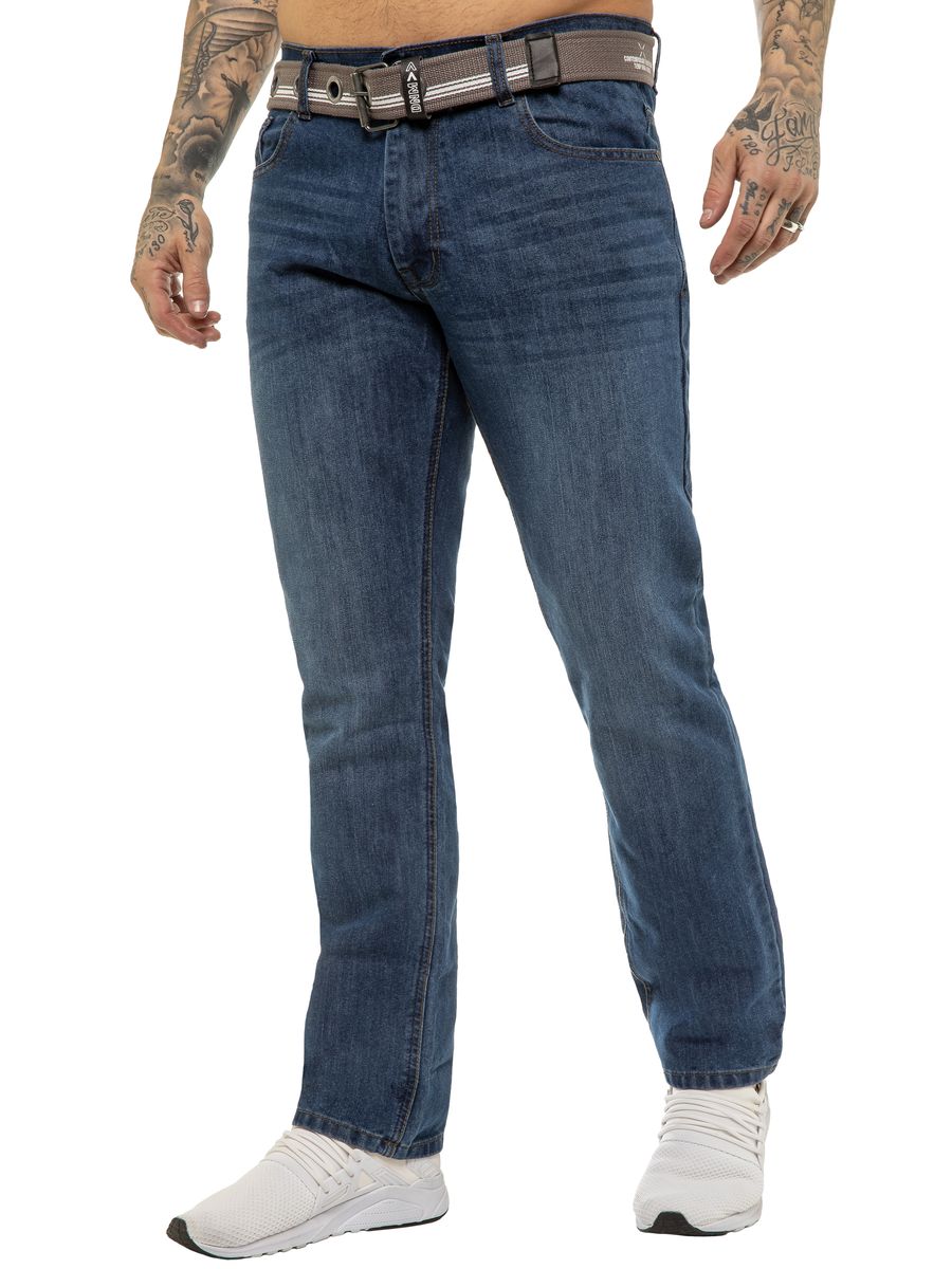 Herren Regular Fit Jeans Denim