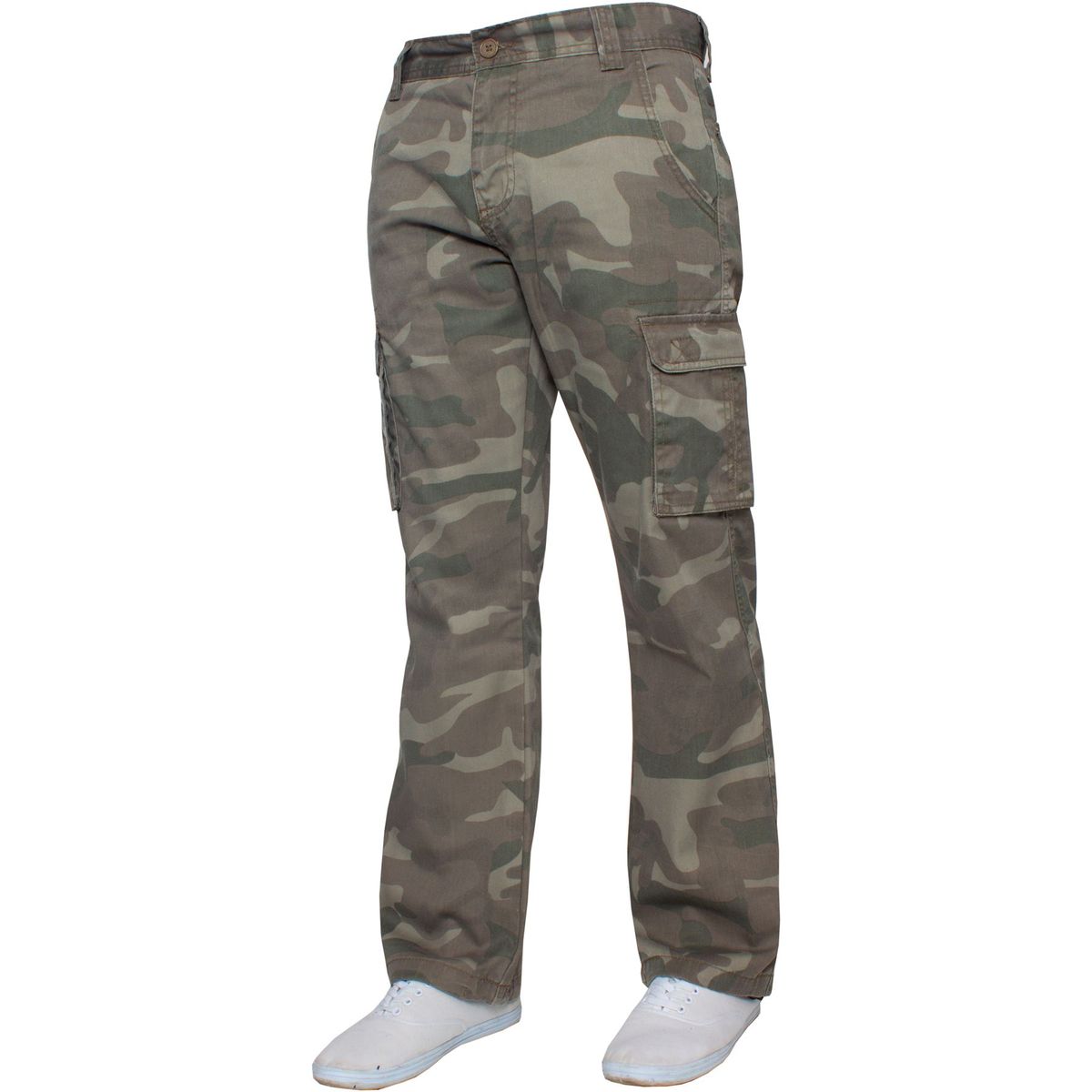 Herren Camouflage Cargo-Hose mit Relaxed Fit