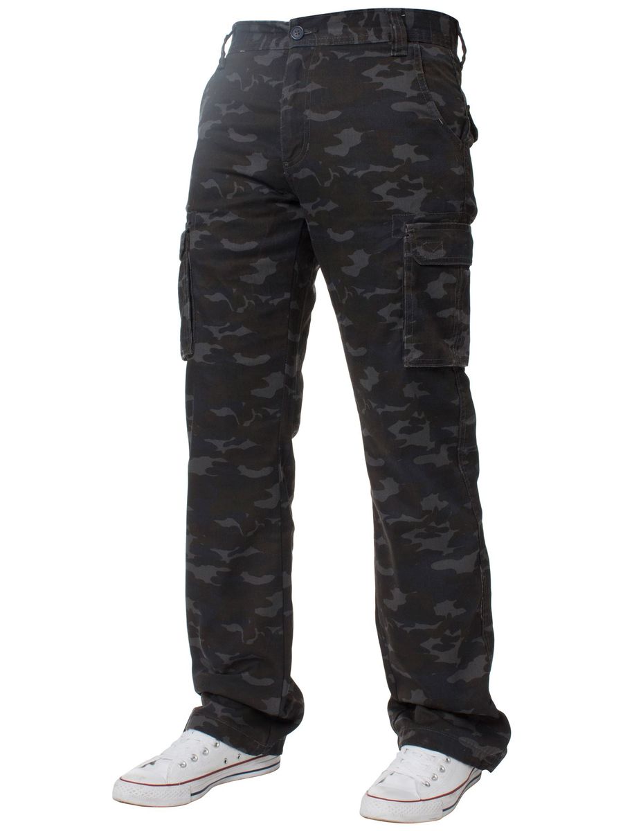 Herren Camouflage Cargo-Hose mit Relaxed Fit
