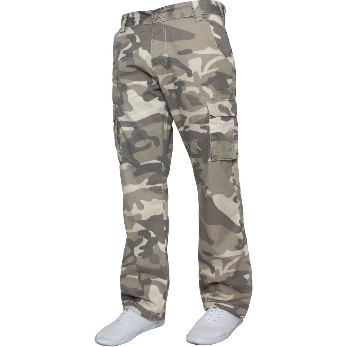 Herren Camouflage Cargo-Hose mit Relaxed Fit