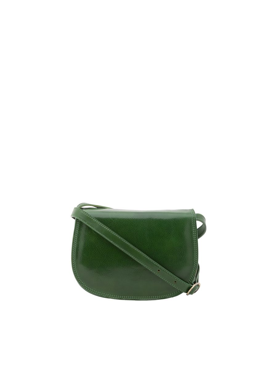 Klassische Leder-Satteltasche