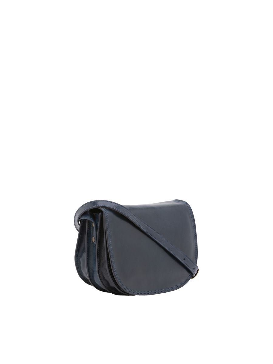 Klassische Leder-Satteltasche