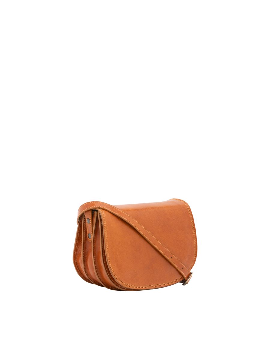 Klassische Leder-Satteltasche
