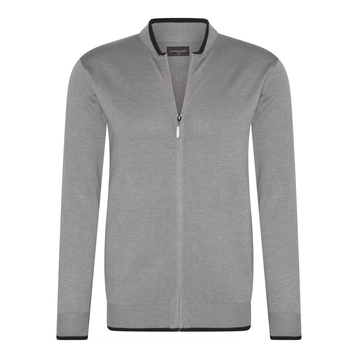 Herren Strickjacke mit durchgehendem Reißverschluss