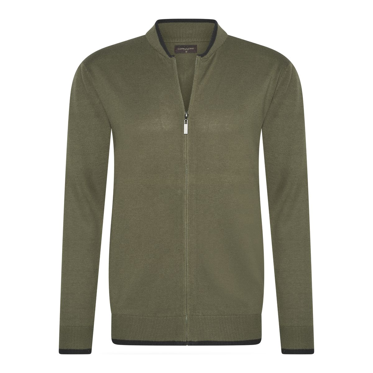 Herren Strickjacke mit durchgehendem Reißverschluss