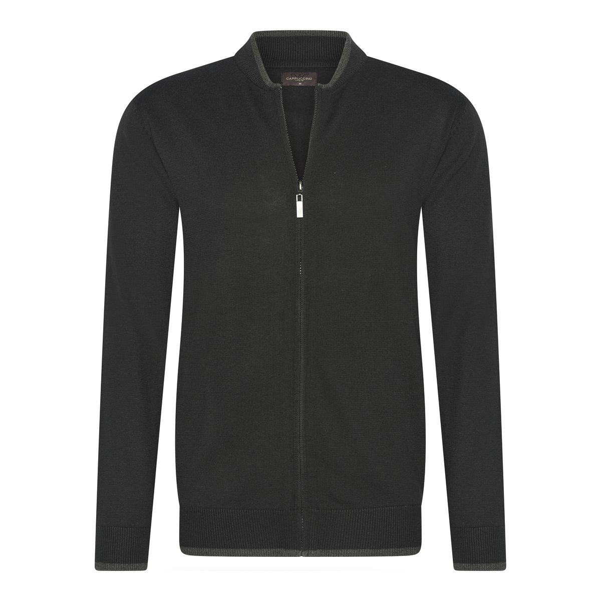 Herren Strickjacke mit durchgehendem Reißverschluss