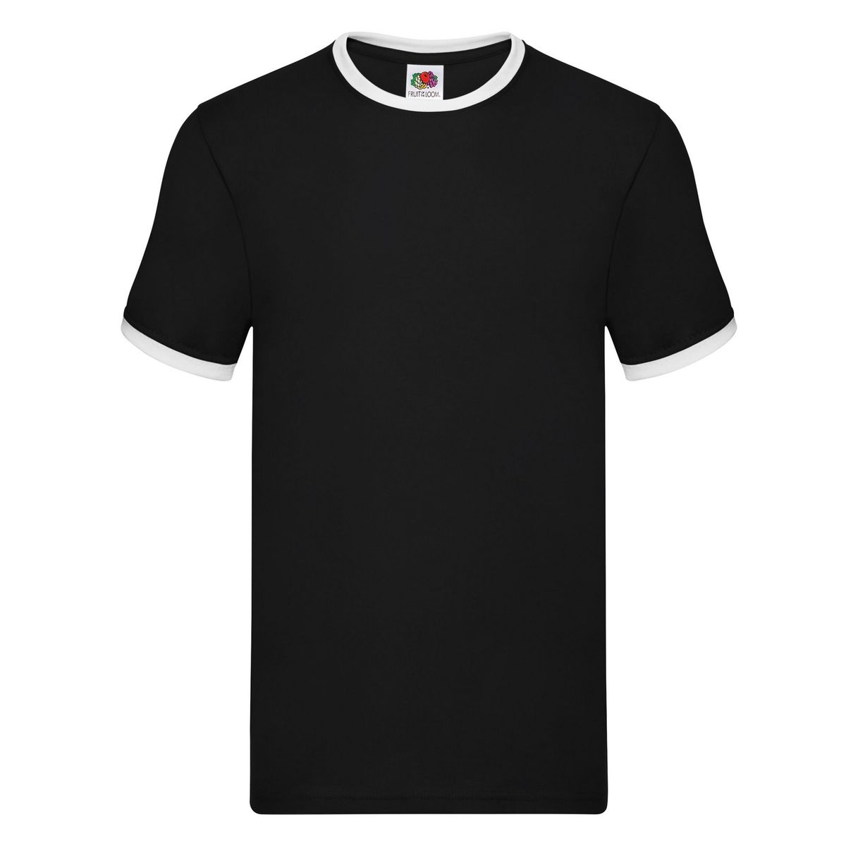 T-Shirt mit kontrastfarbenem Rundhalsausschnitt