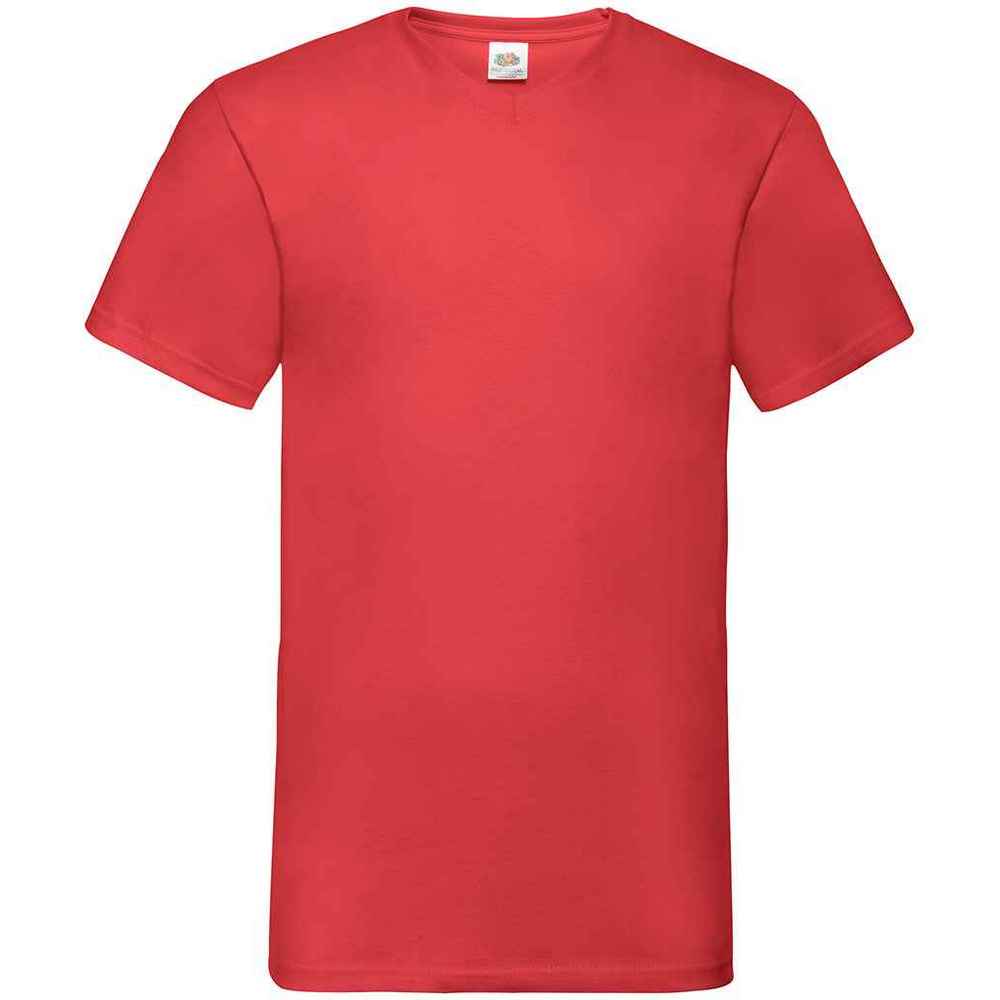 Fruit of the Loom - "Valueweight" T-Shirt V-Ausschnitt für Herren (Rot)
