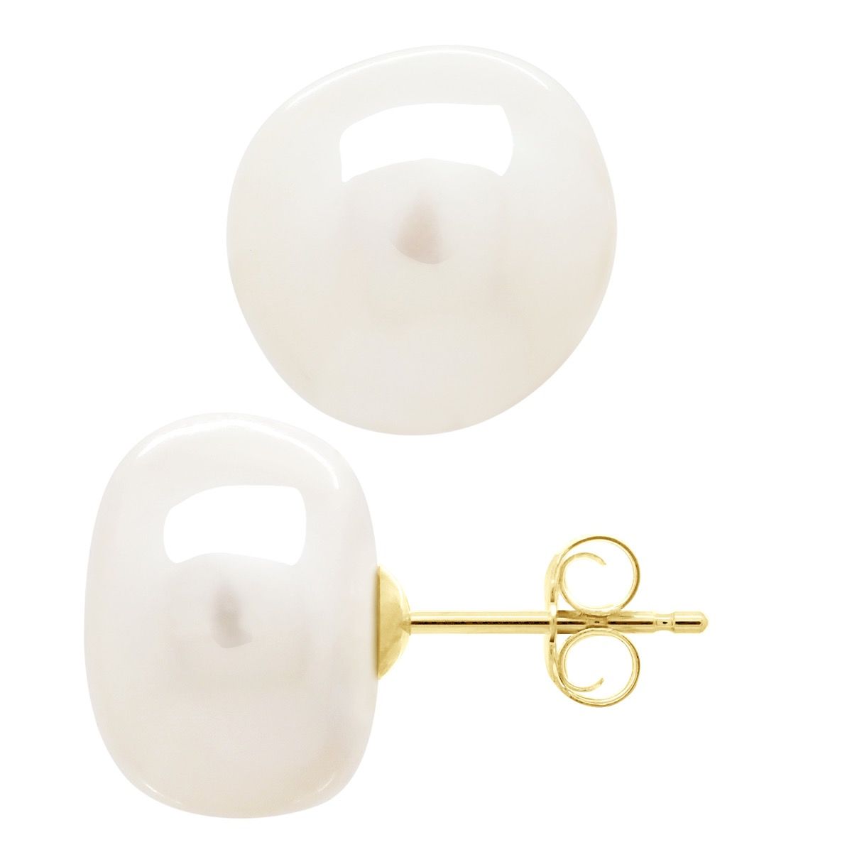 Elegante Barockperlen-Ohrstecker