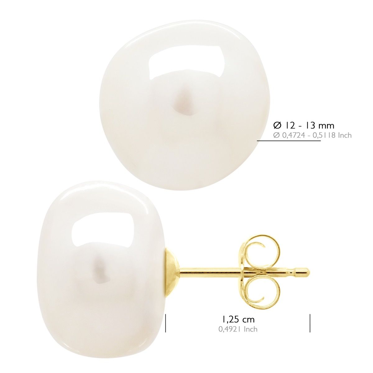 Elegante Barockperlen-Ohrstecker