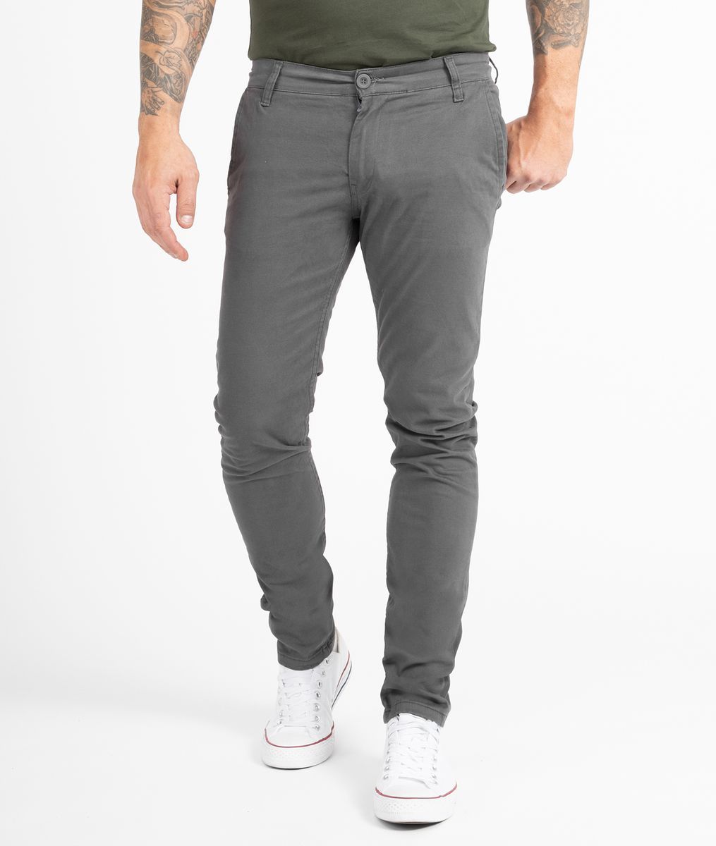 Schmale, lässige Chino-Hose