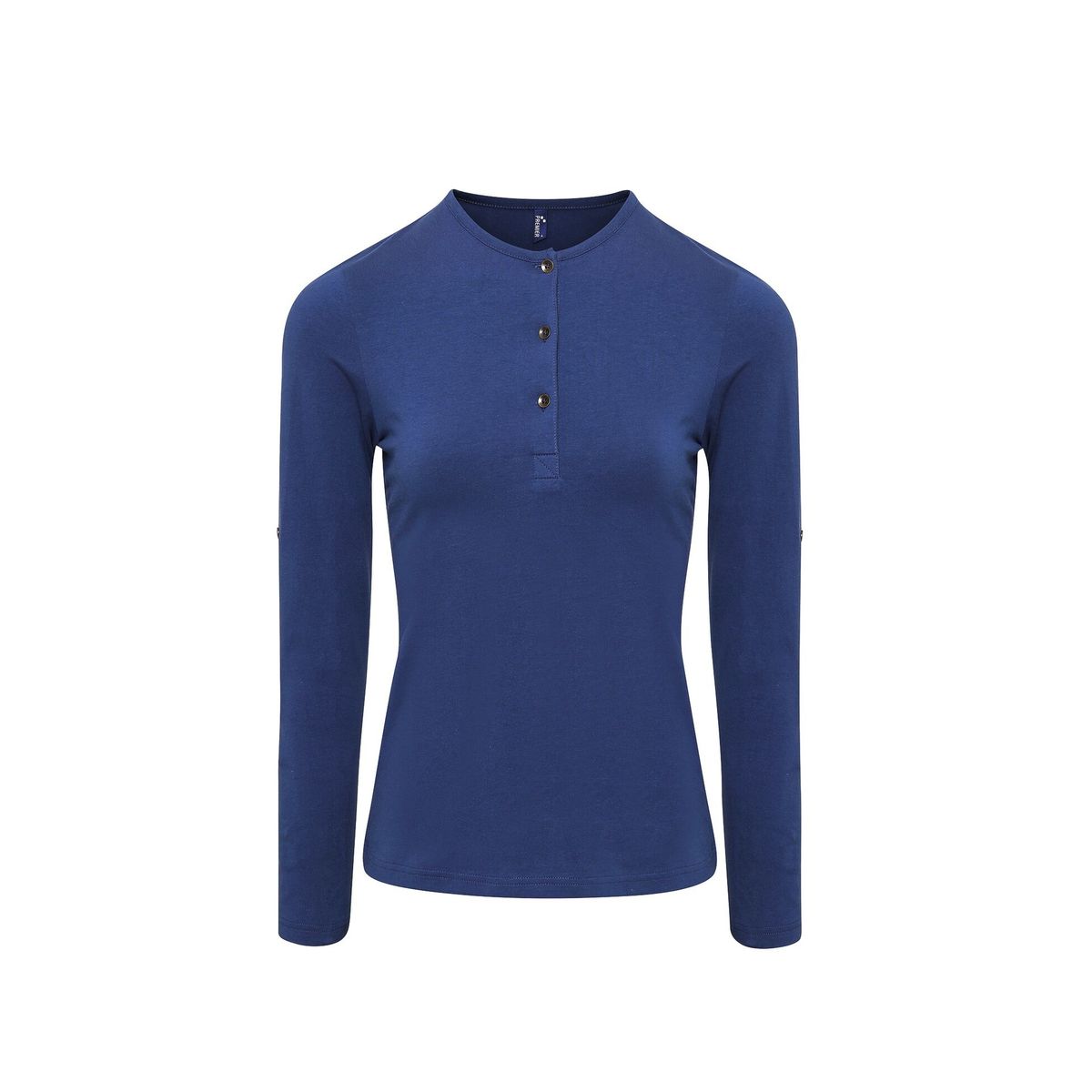 Premier Damen T-Shirt Long John, langärmlig (Indigo)