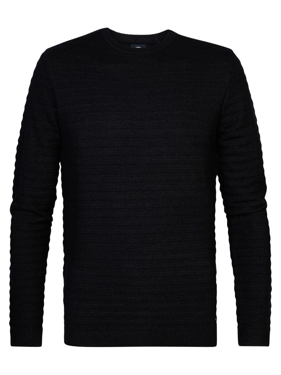 Herren Feinstrick Pullover mit Streifenmuster