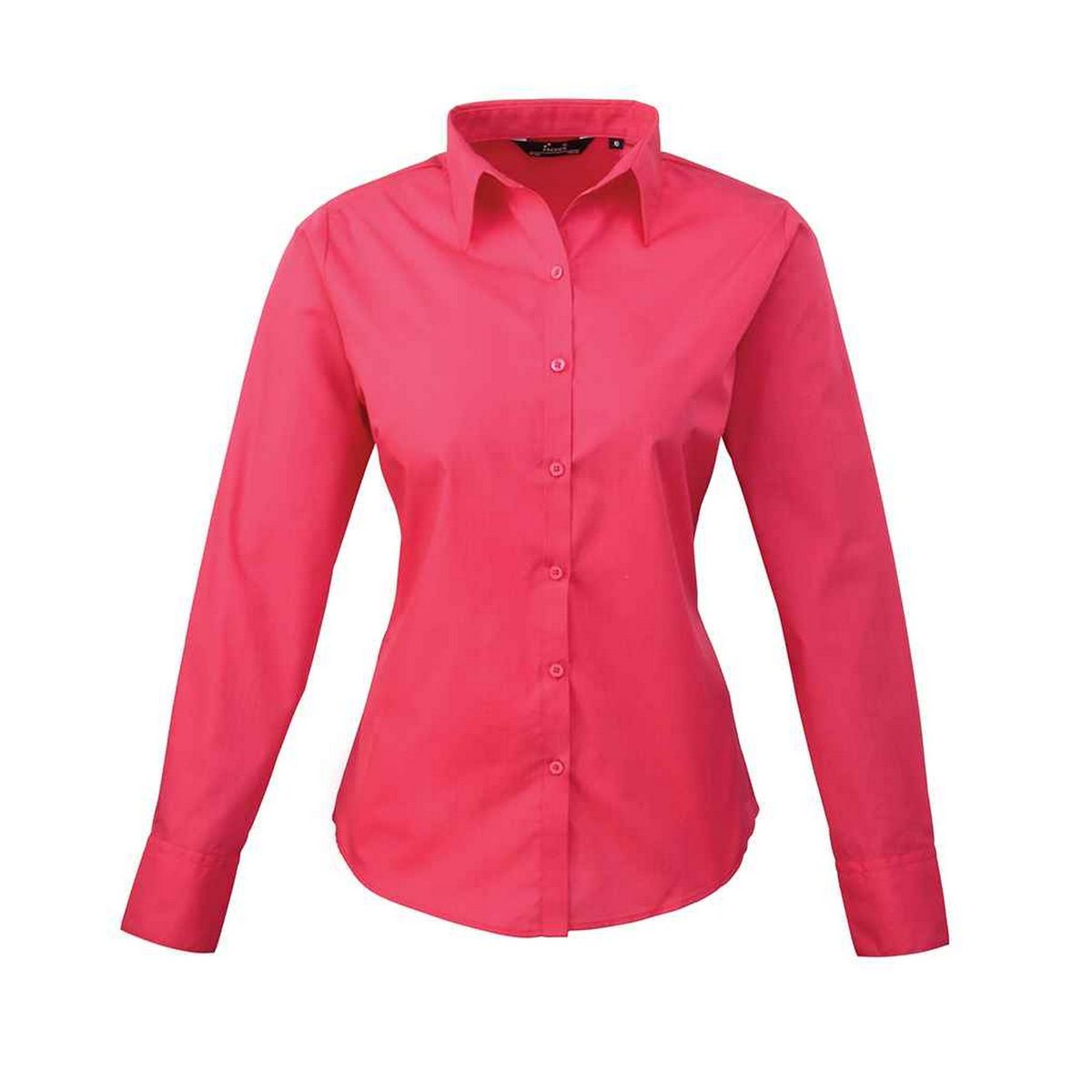 Premier - Hemd für Damen Langärmlig (Leuchtend Pink)
