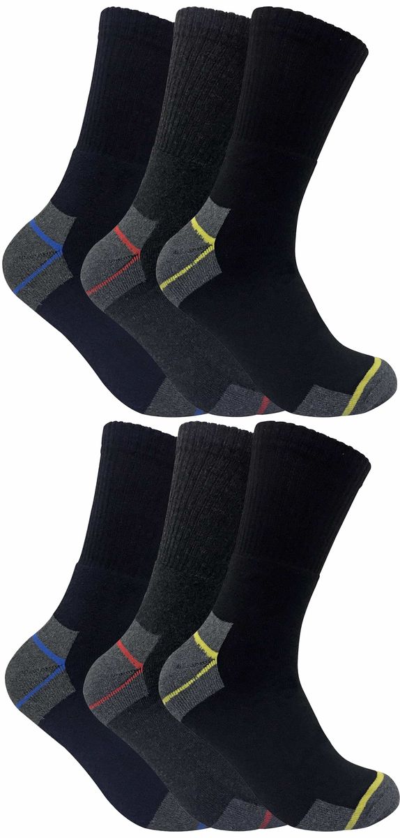 Herren gepolstert Baumwolle Low Cut Knöchel Arbeit Socken für Stahl Toe Boots