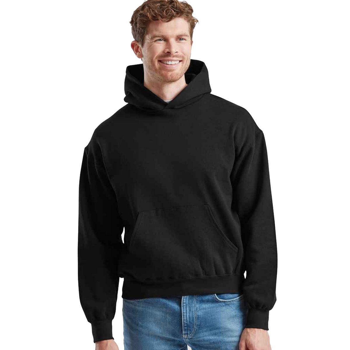 Fruit of the Loom - "Supercotton" Kapuzenpullover für Herren (Schwarz)