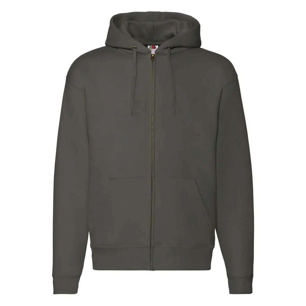Fruit of the Loom Unisex Adult Premium Full Zip Hoodie (Holzkohle)