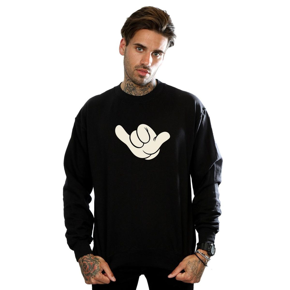 Sweatshirt mit Shaka-Hand-Grafik