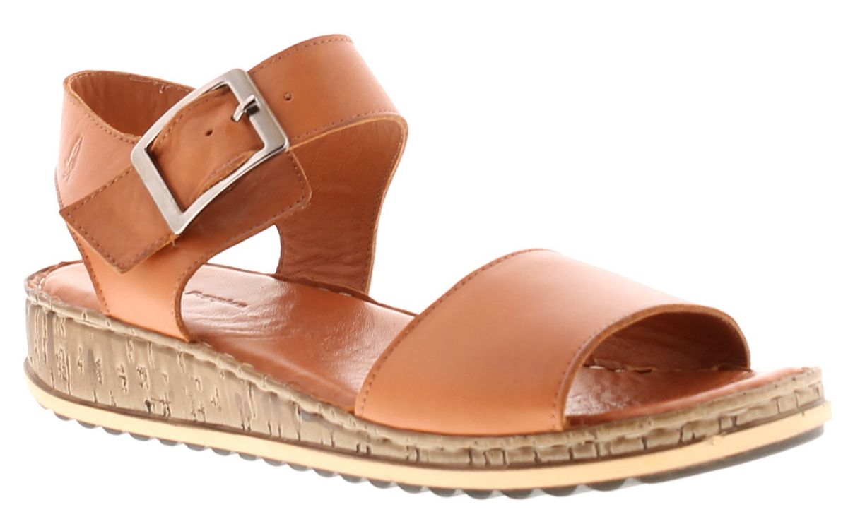 Hush Puppies Ellie Damen Sandalen Aus Leder In Tan