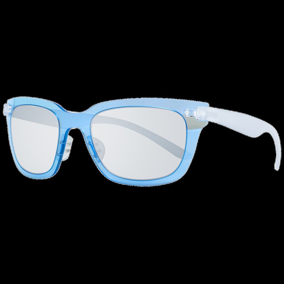 Rechteckige Sonnenbrille Hellblau