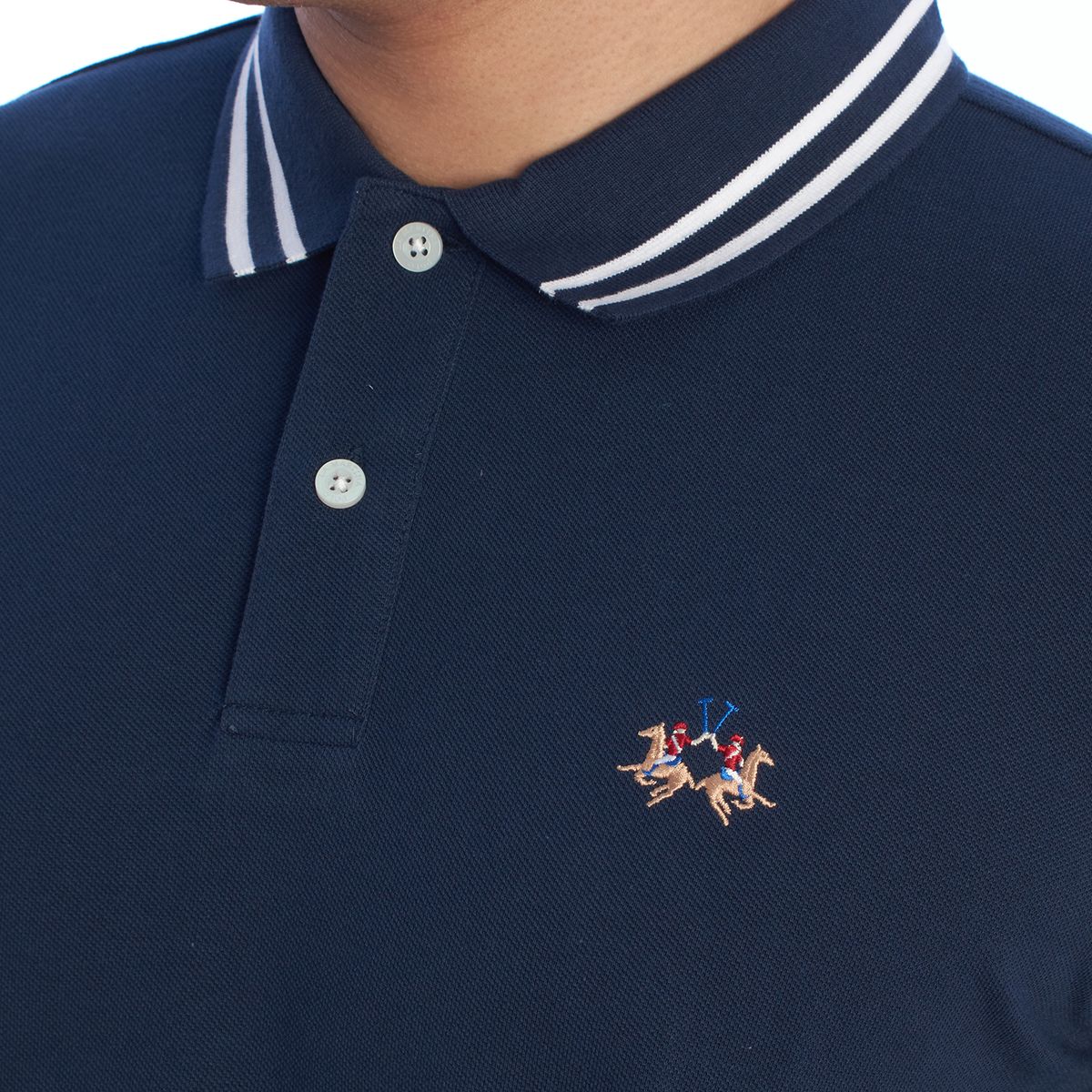 Piqué-Poloshirt mit sportlichen Akzenten