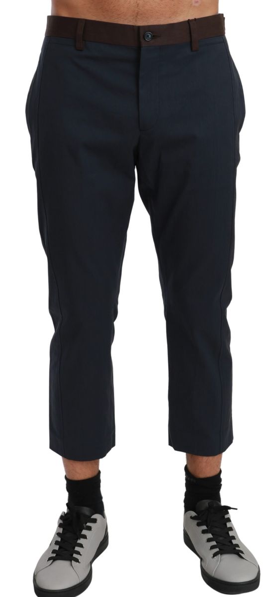 Gestreifte lässige Cropped-Hose