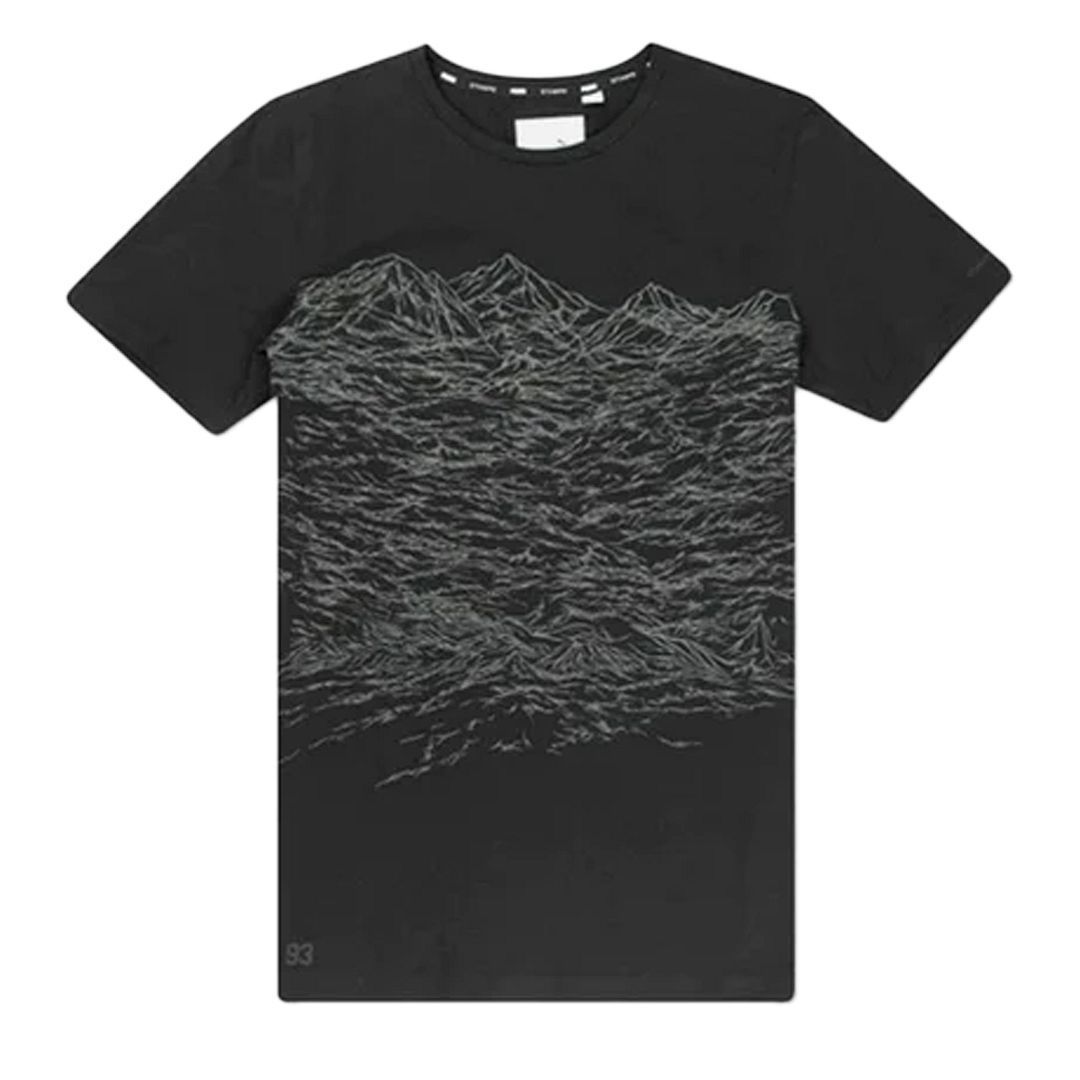 T-Shirt mit abstraktem Grafikprint und Rundhalsausschnitt