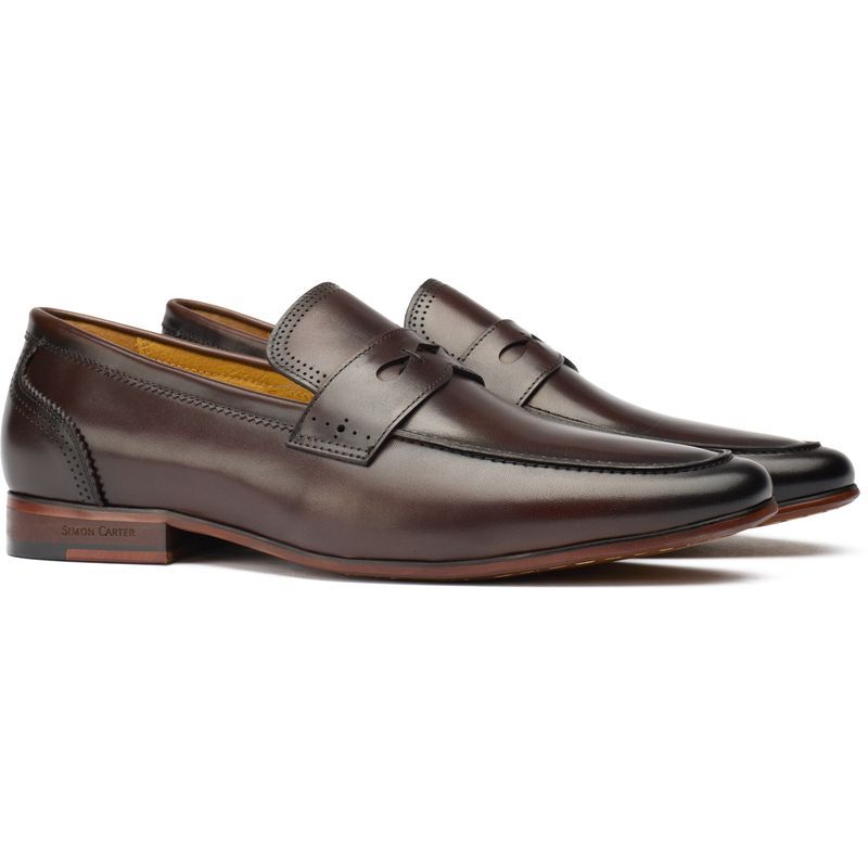 Polierte Leder Penny-Loafer