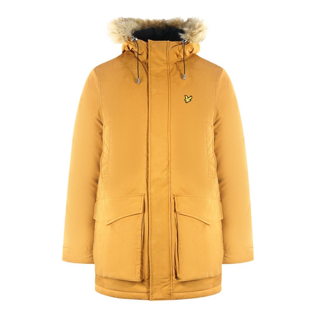 Winterjacke mit Kapuze und Kunstfell