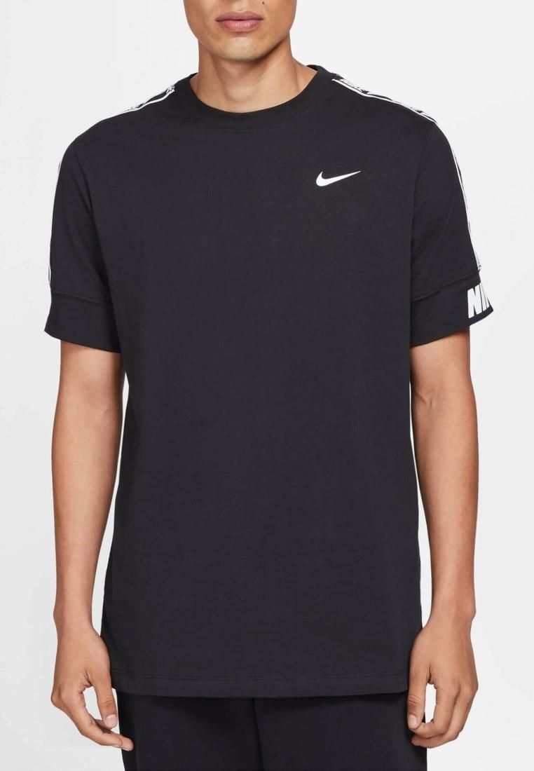 Herren Schwarzes Swoosh Repeat T-Shirt